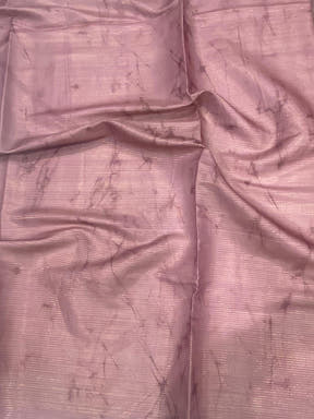 Burgundy Tussar Silk Floral Prints Saree