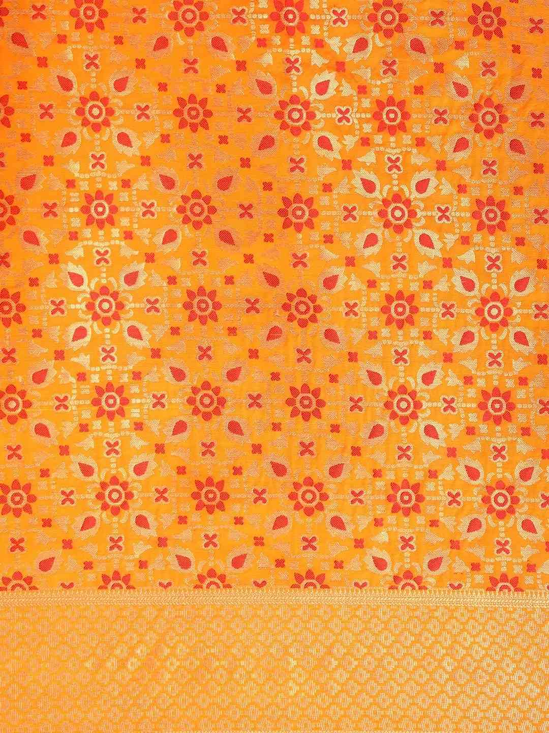 Beautiful Banarasi Patola Silk Saree With Zari Work
