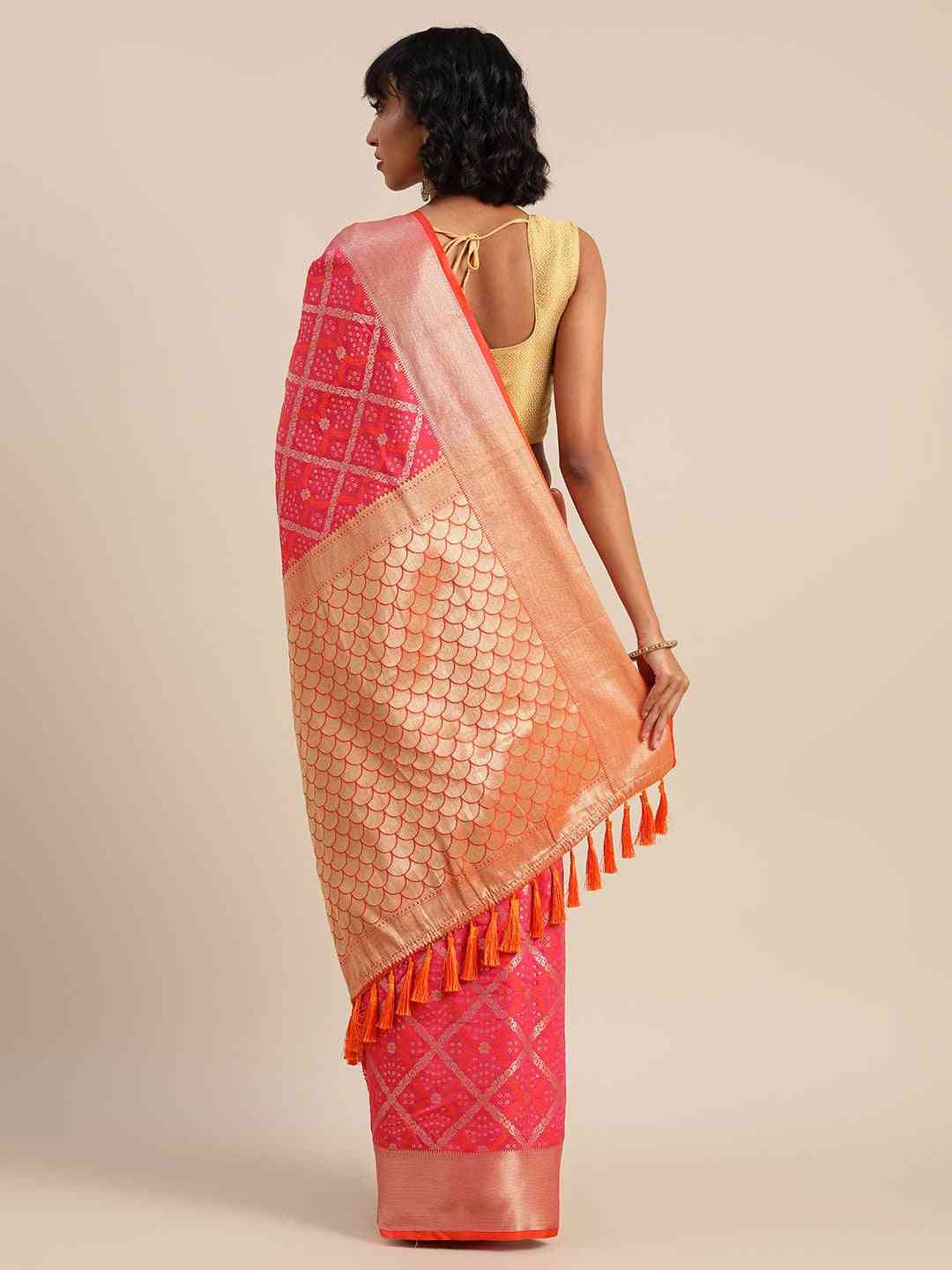 Exclusive Banarasi Patola Silk Saree With Zari Work