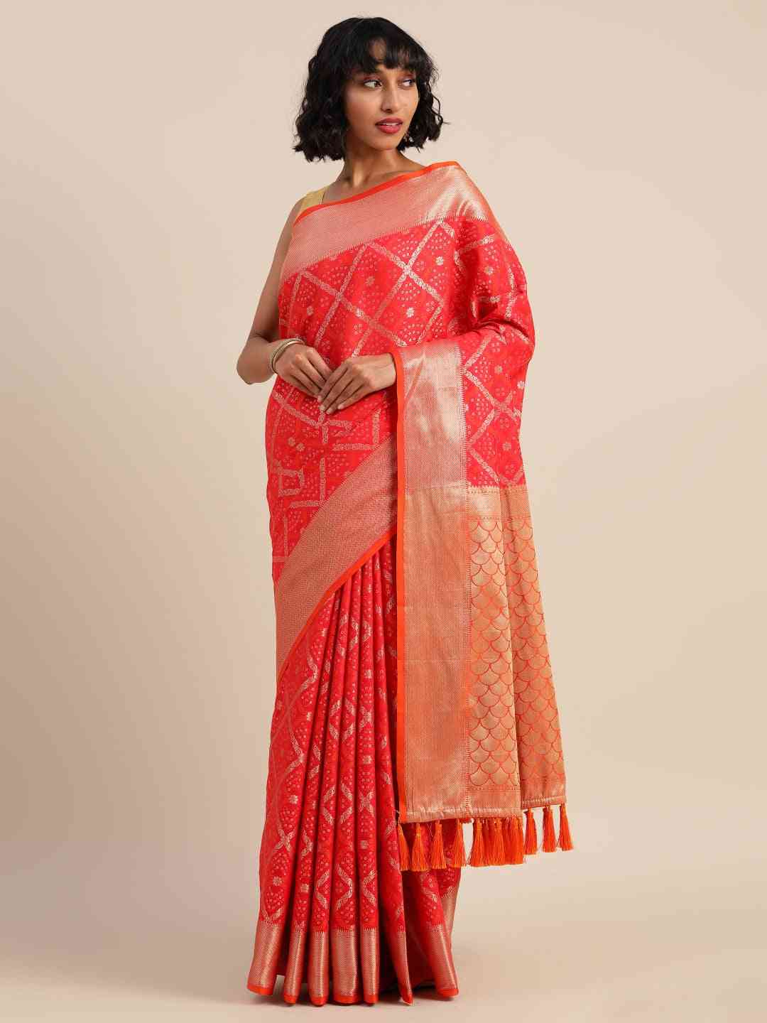 Banarasi Patola Silk Saree With Zari Work