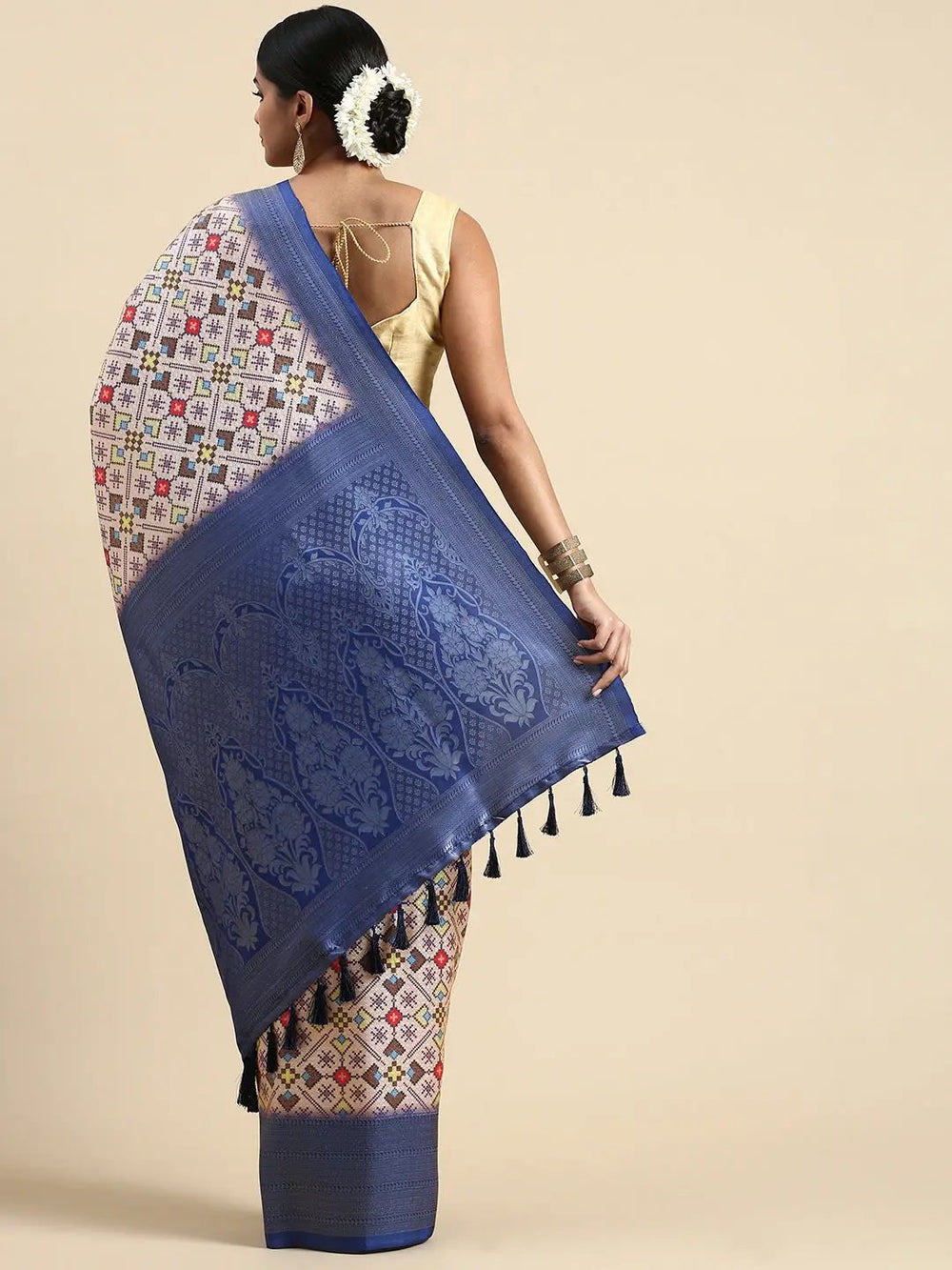  Soft Silk Digital Print Patola Saree for Party