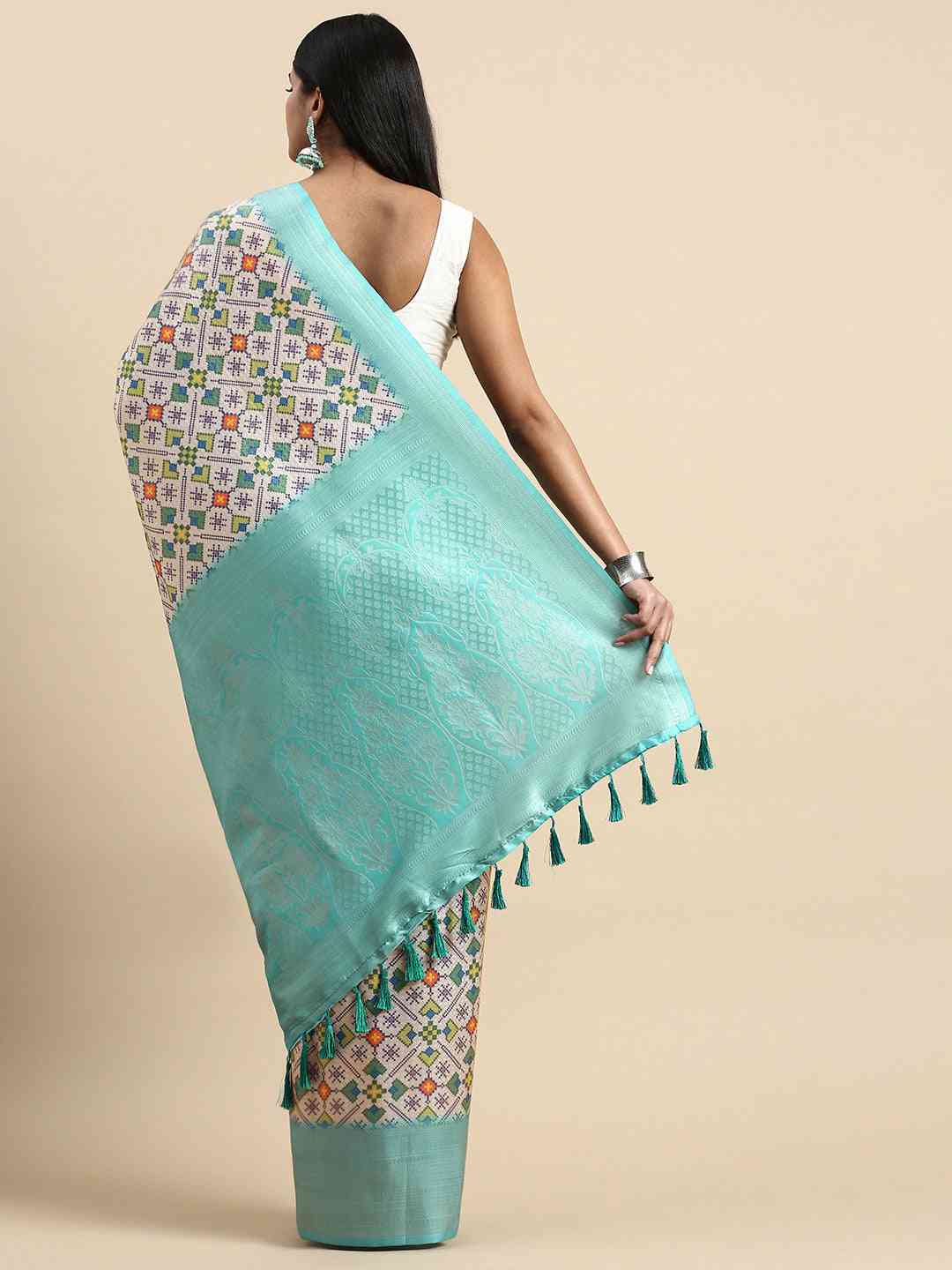 Soft Silk Digital Print Patola Saree