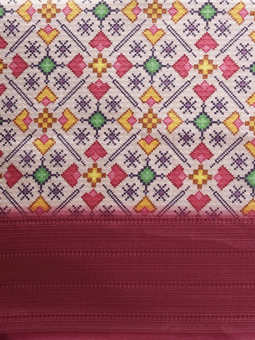Soft Silk Digital Print Patola Saree