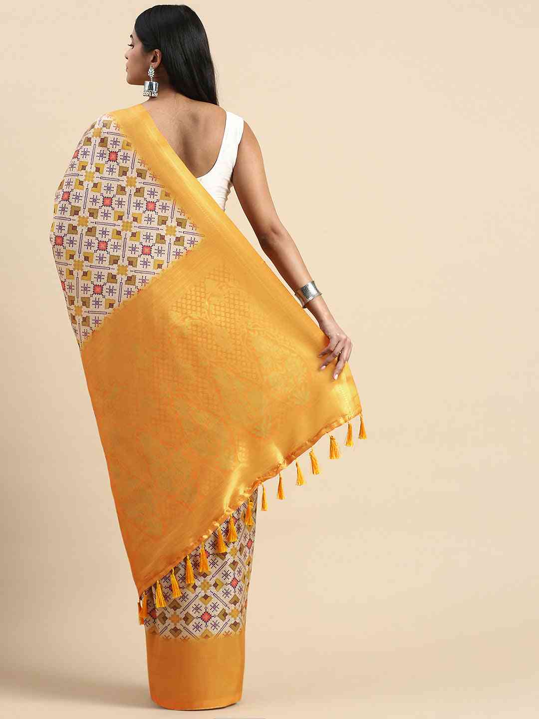 Soft Silk Digital Print Patola Saree