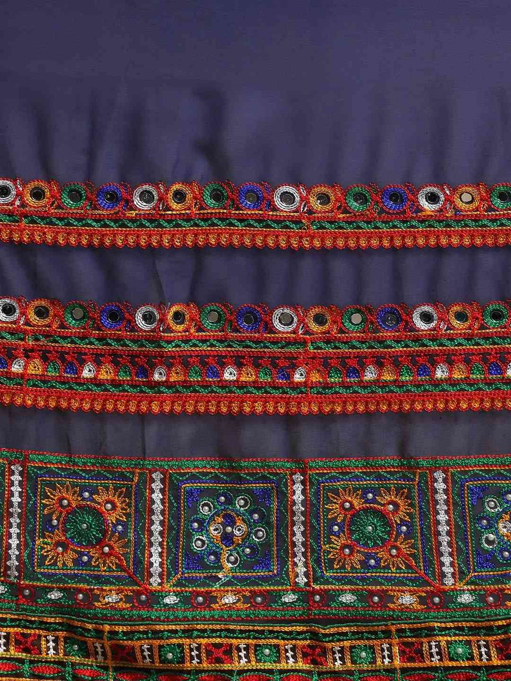 Pure Georgette Kutchi Embroidered Bandhani Saree