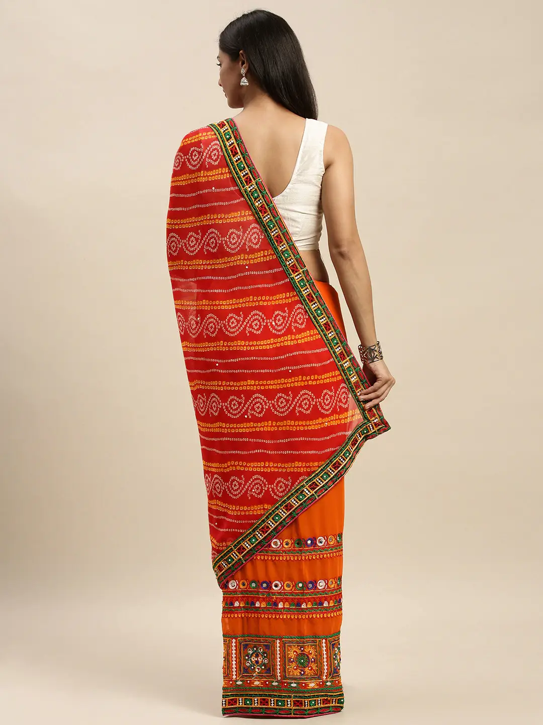 Royal Katchi Embroidery Saree
