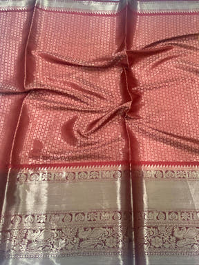Mustard Ramayana Pen Kalamkari Printed Saree