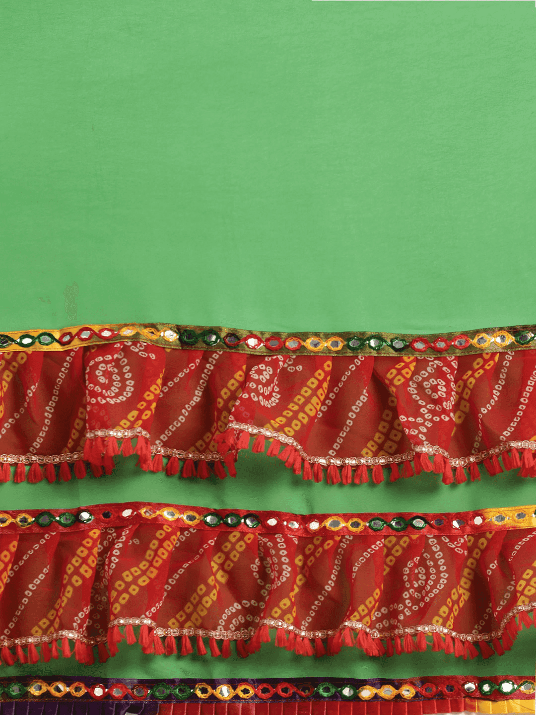 Exclusive Pure Georgette Embroidered Bandhani Saree