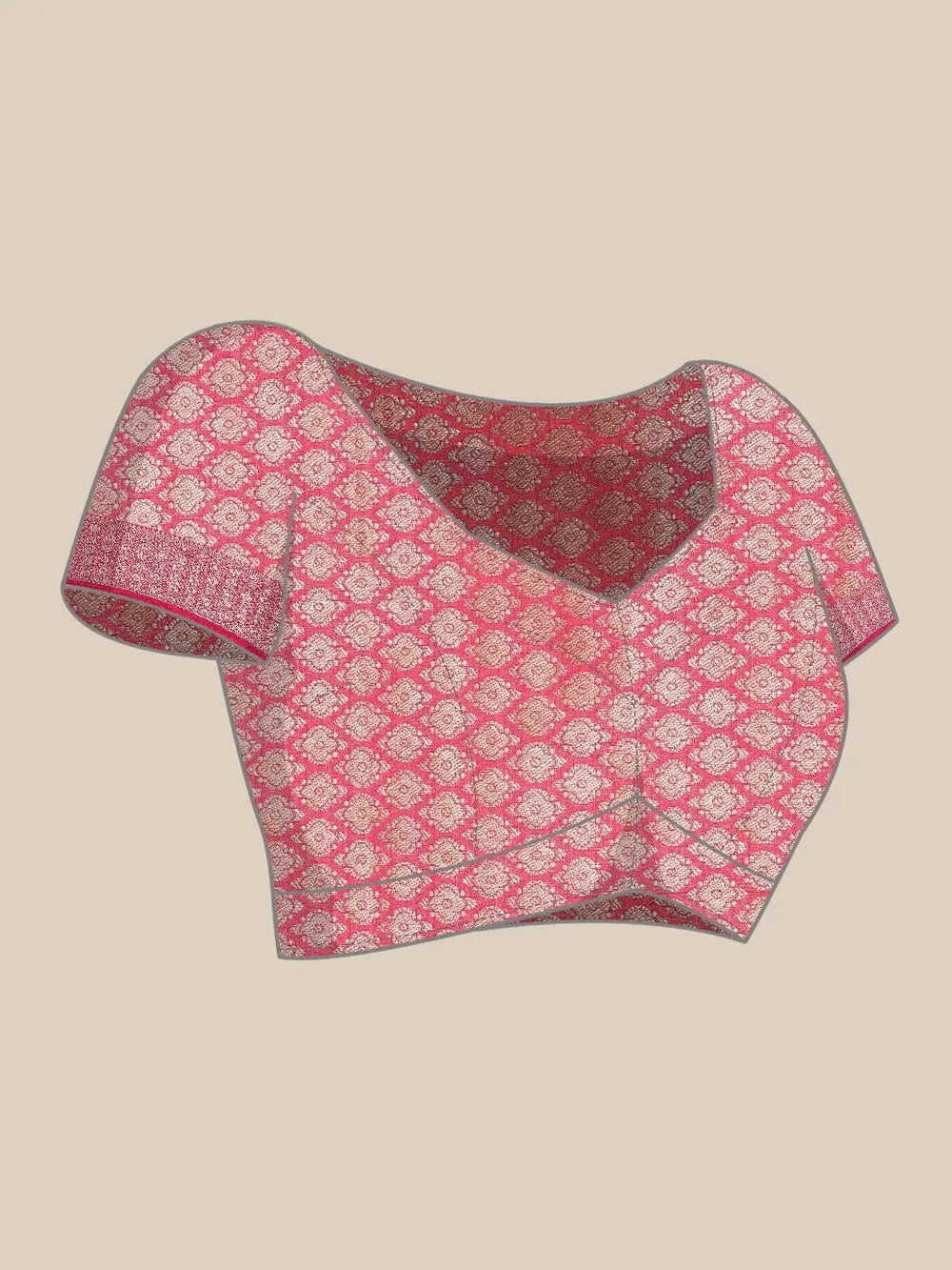 Soft Silk Kanjivaaram Saree With Ethnic Motif Border