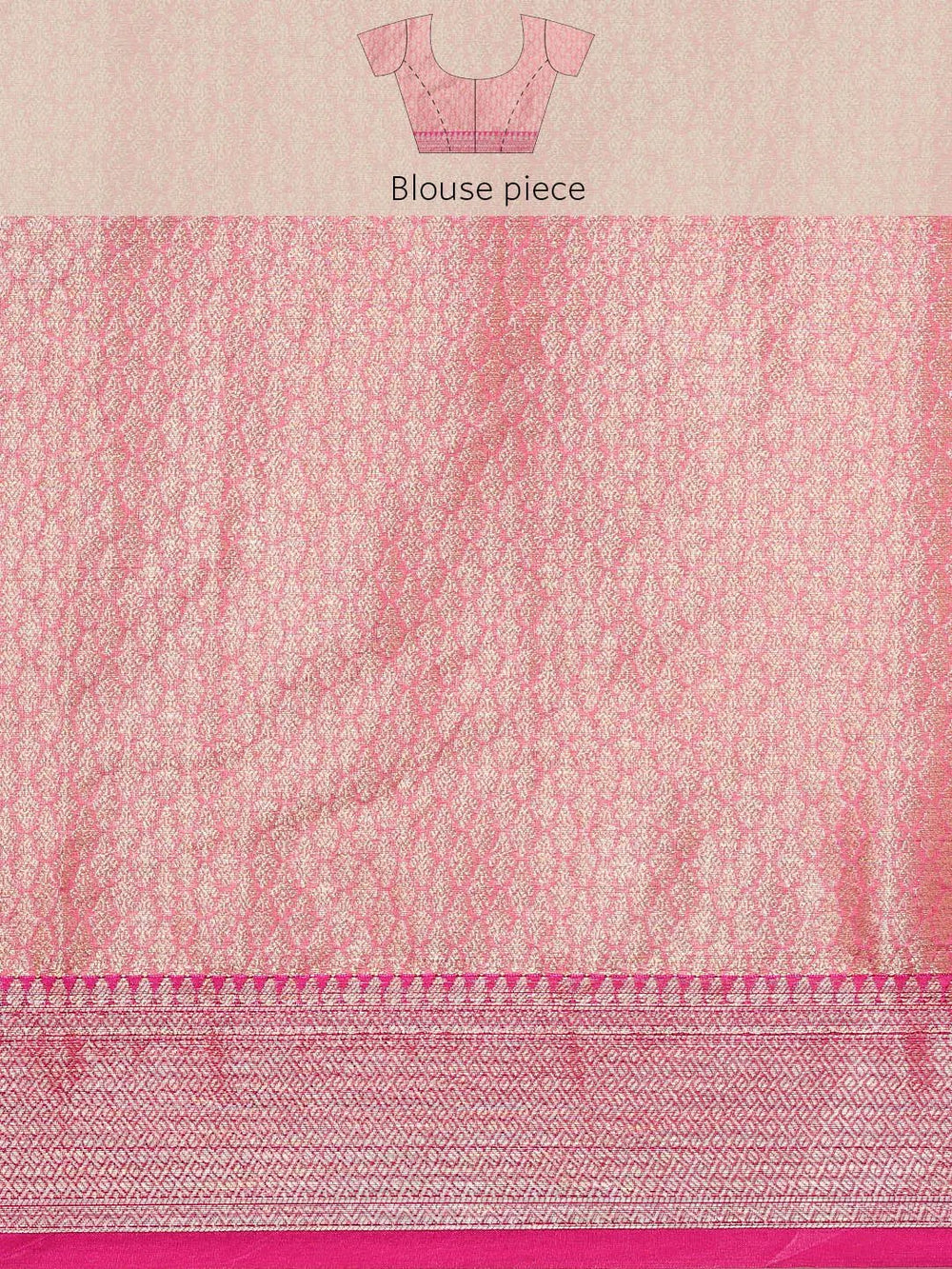 Soft Silk Kanjivaaram Saree With Ethnic Motif Border