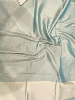 Aqua Kolam Silk Heritage Saree