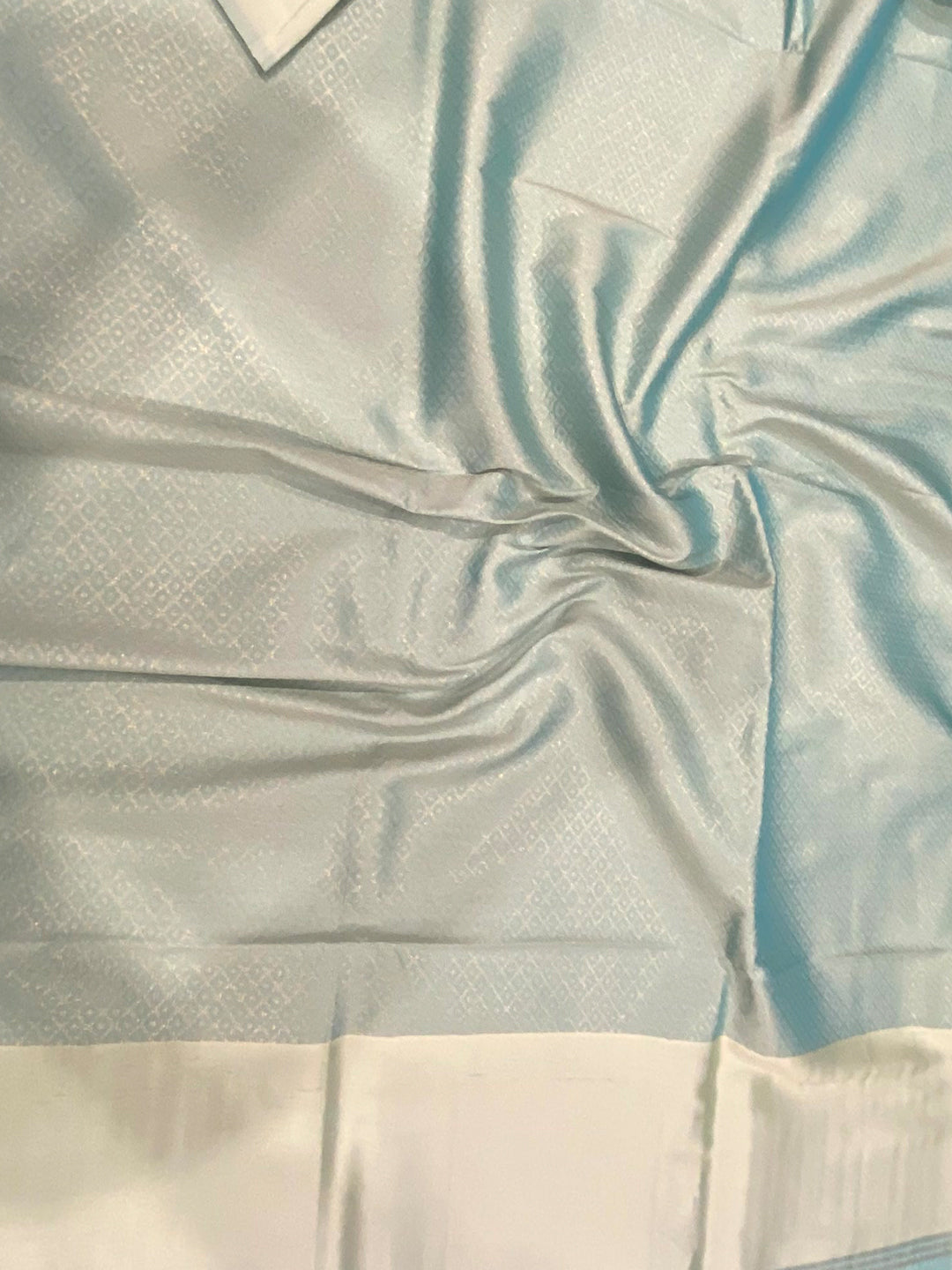 Aqua Kolam Silk Heritage Saree