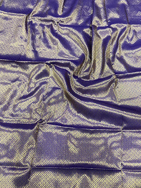 Purple Kolam Silk Heritage Saree
