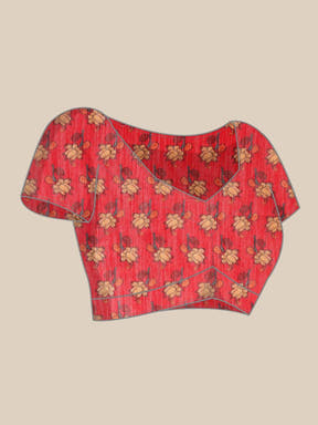  Latest Digital Print Kalamkari Linen Saree Collection