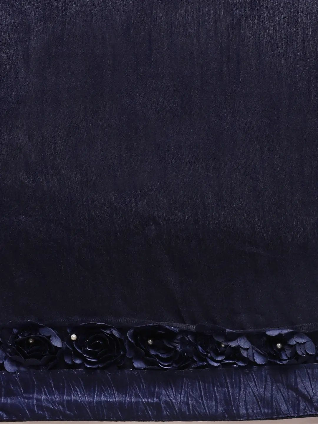 Ribbon Embroidered Poly Georgette Saree