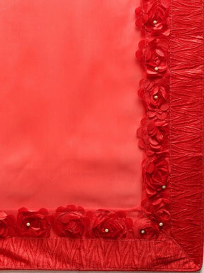 Pure Slab Cotton Trendy Block Print Designer Saree