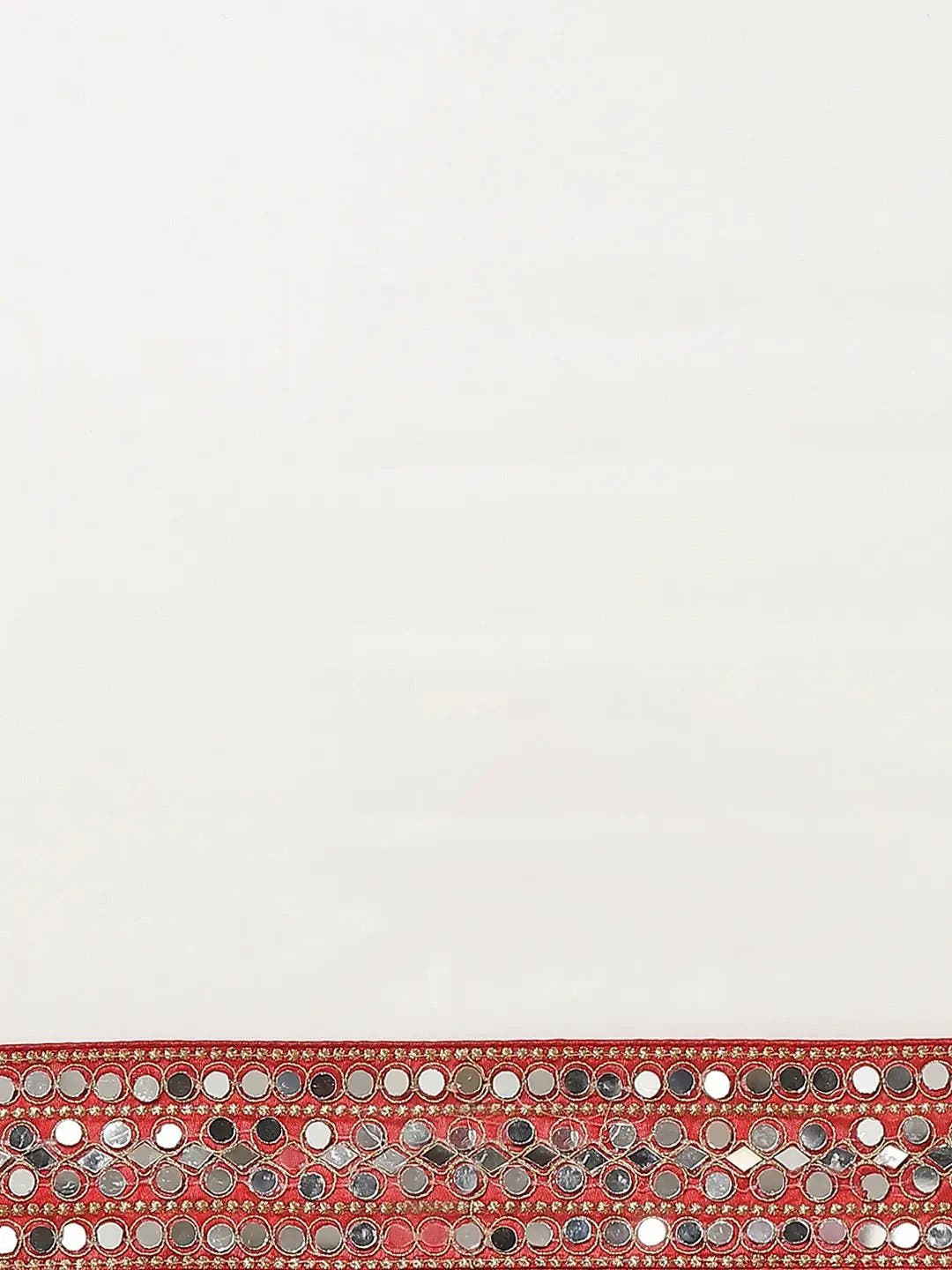 Soft Georgette Saree with Real Mirror Work