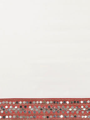 Soft Georgette Saree with Real Mirror Work