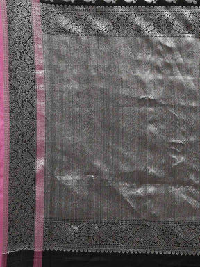  Kanjivaram Zari Silk Saree With Ethnic Motifs Work