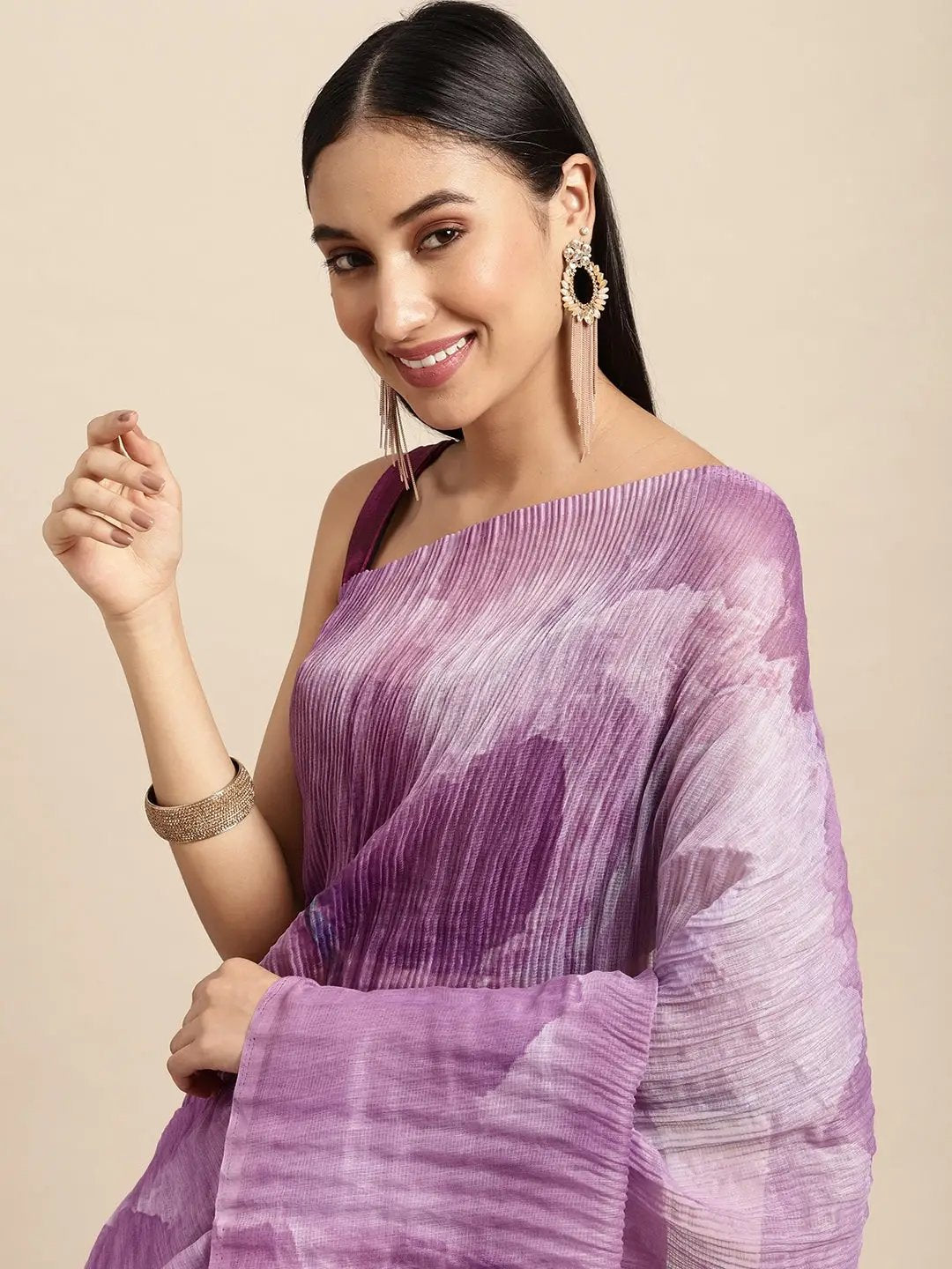 Bollywood Designer Soft Linen Crush Saree