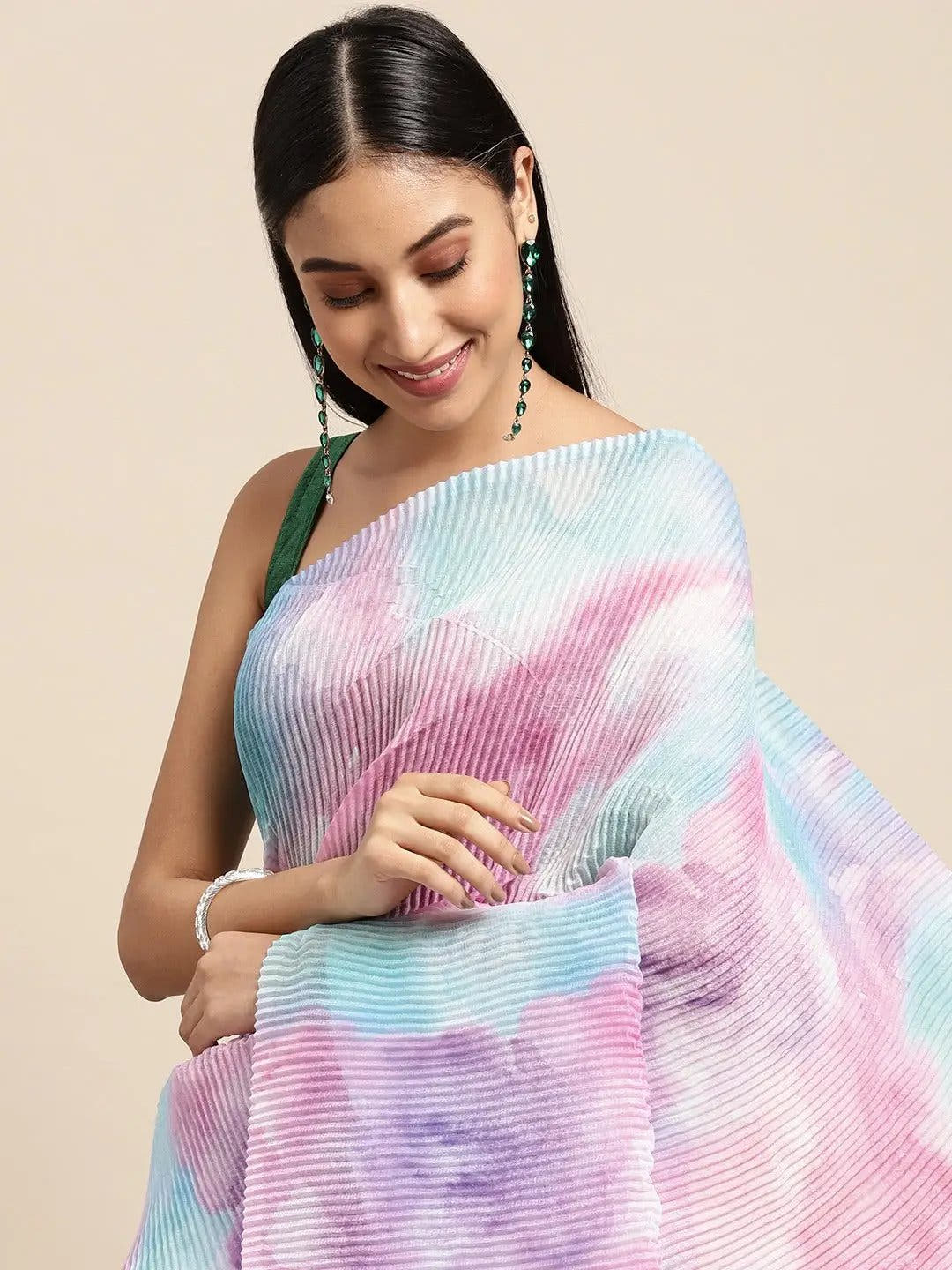 Bollywood Designer Soft Linen Crush Saree