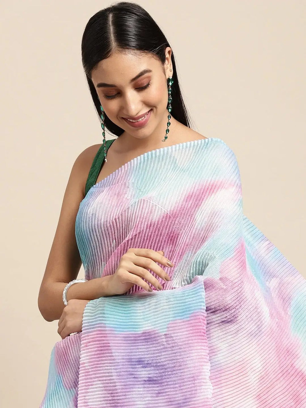 Bollywood Designer Soft Linen Crush Saree