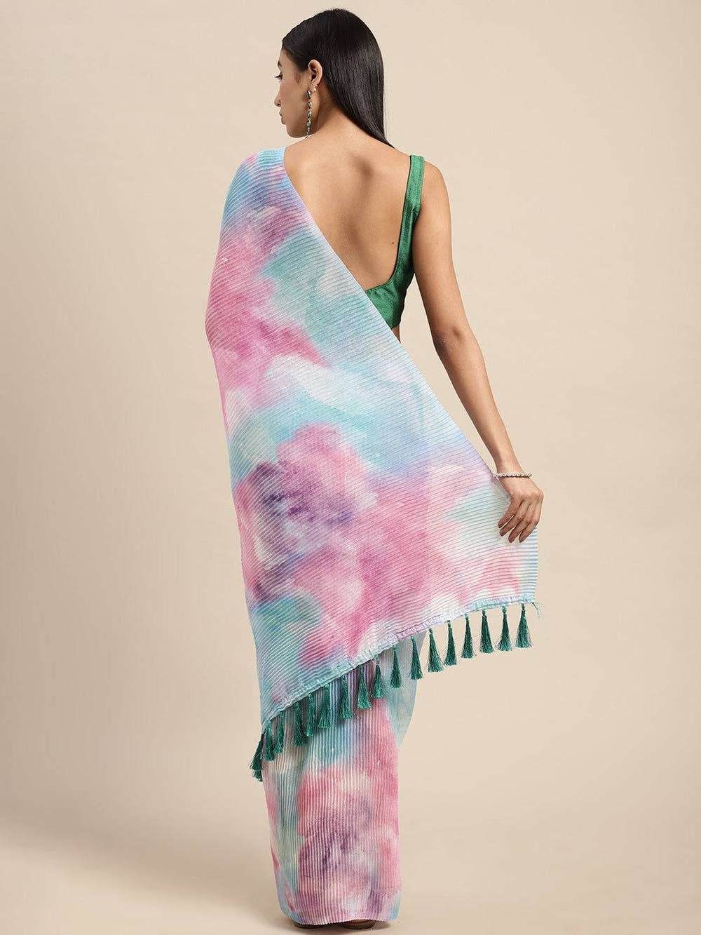 Bollywood Designer Soft Linen Crush Saree