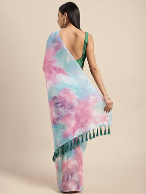 Bollywood Designer Soft Linen Crush Saree