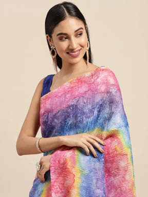 Bollywood Designer Soft Linen Crush Saree