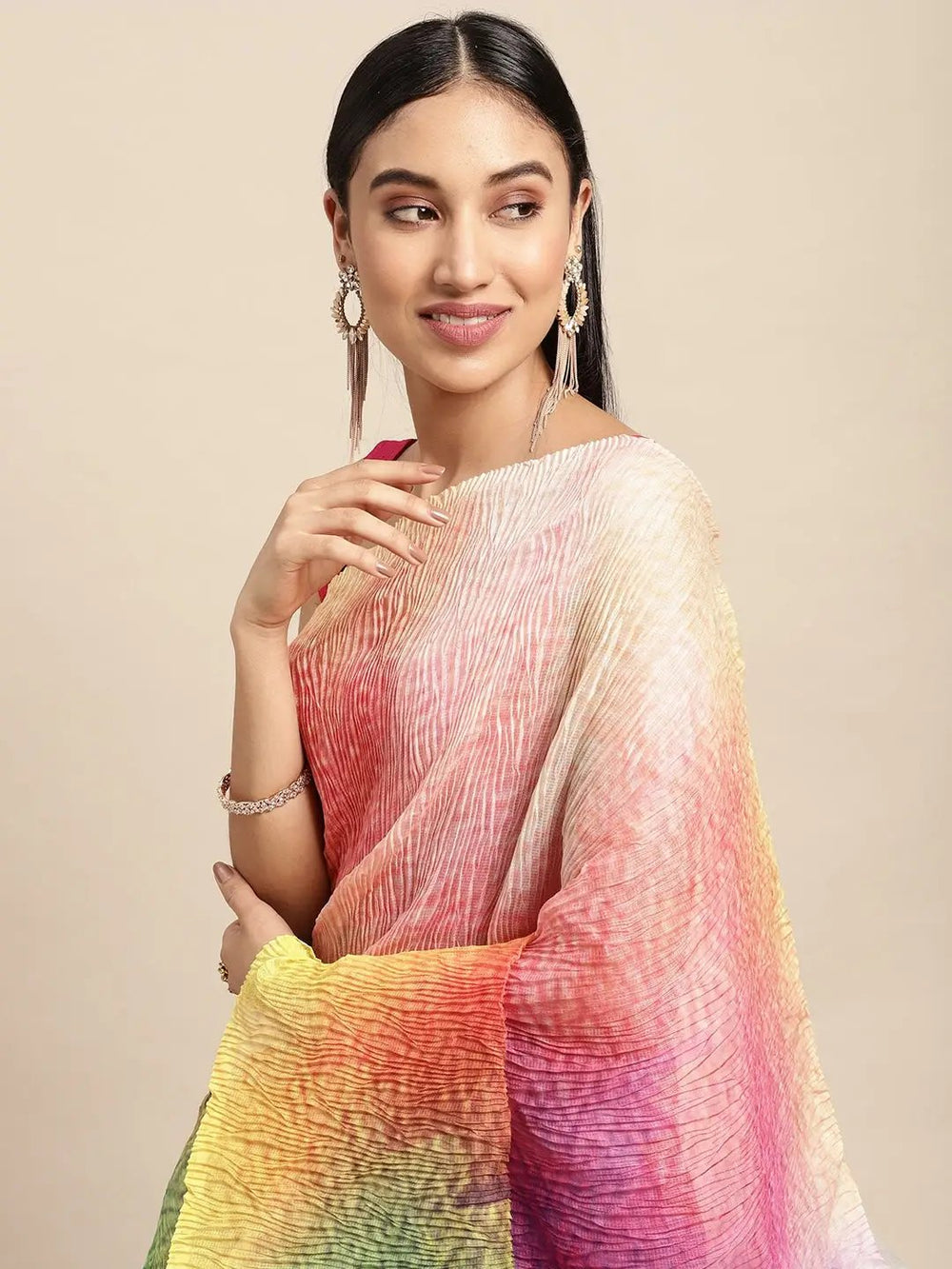 Bollywood Designer Soft Linen Crush Saree