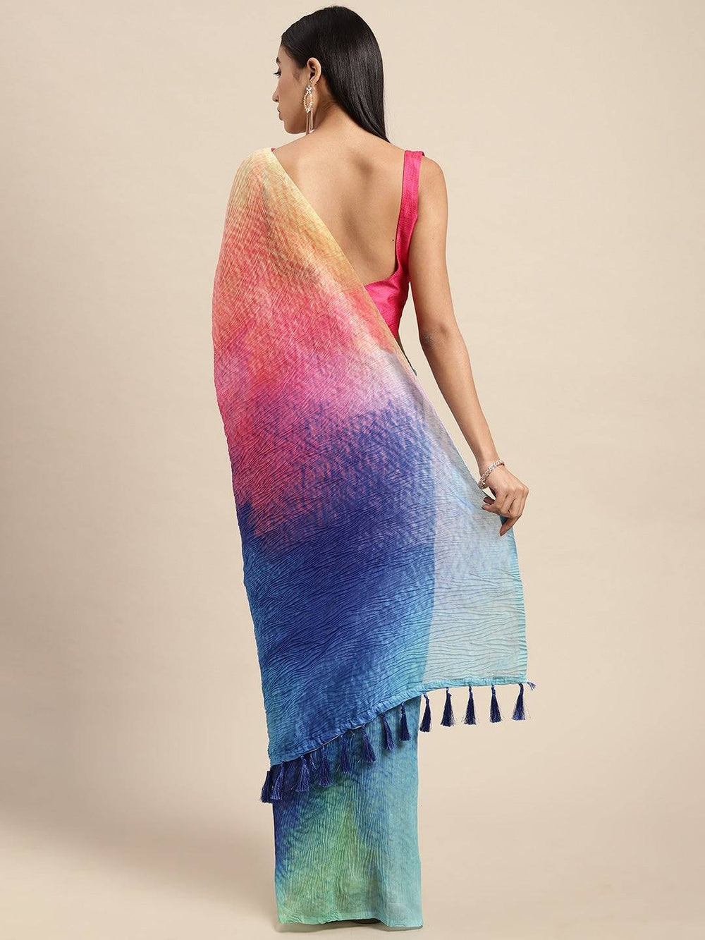 Bollywood Designer Soft Linen Crush Saree