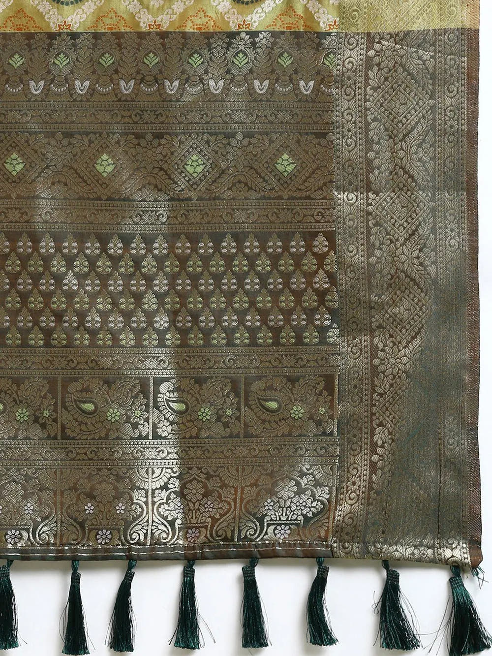 Patola Soft Silk Banarasi Saree With Zari border 