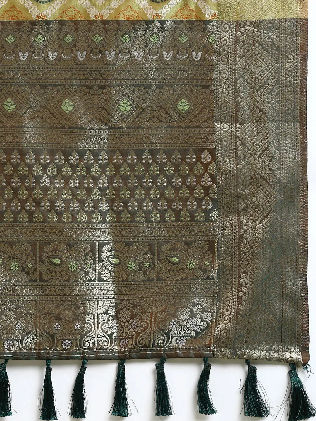 Patola Soft Silk Banarasi Saree With Zari border 