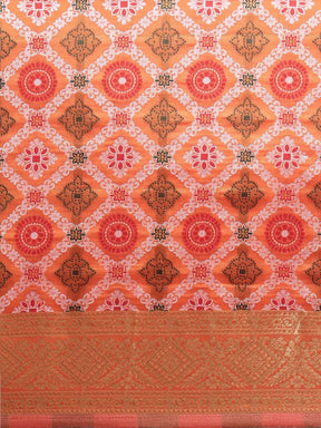 Patola Soft Silk Banarasi Saree With Zari border 