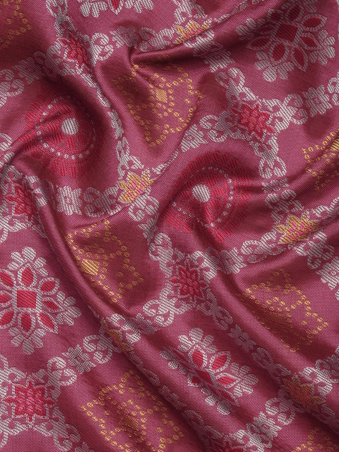 Patola Soft Silk Banarasi Saree With Zari border 
