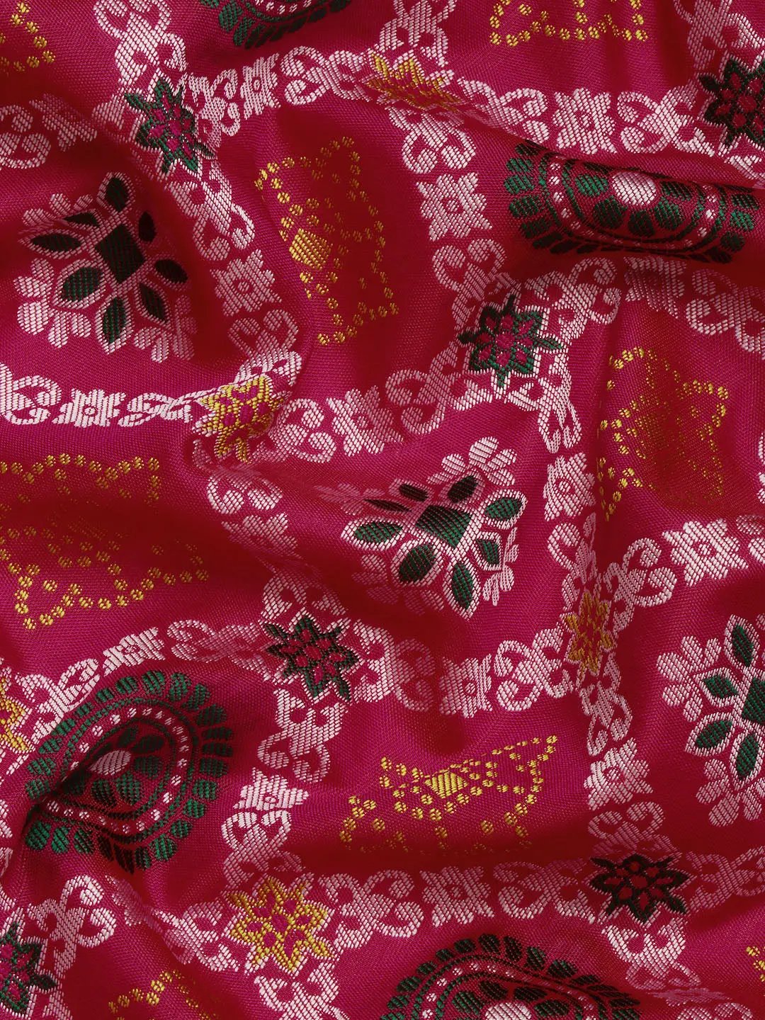 Patola Soft Silk Banarasi Saree With Zari border 