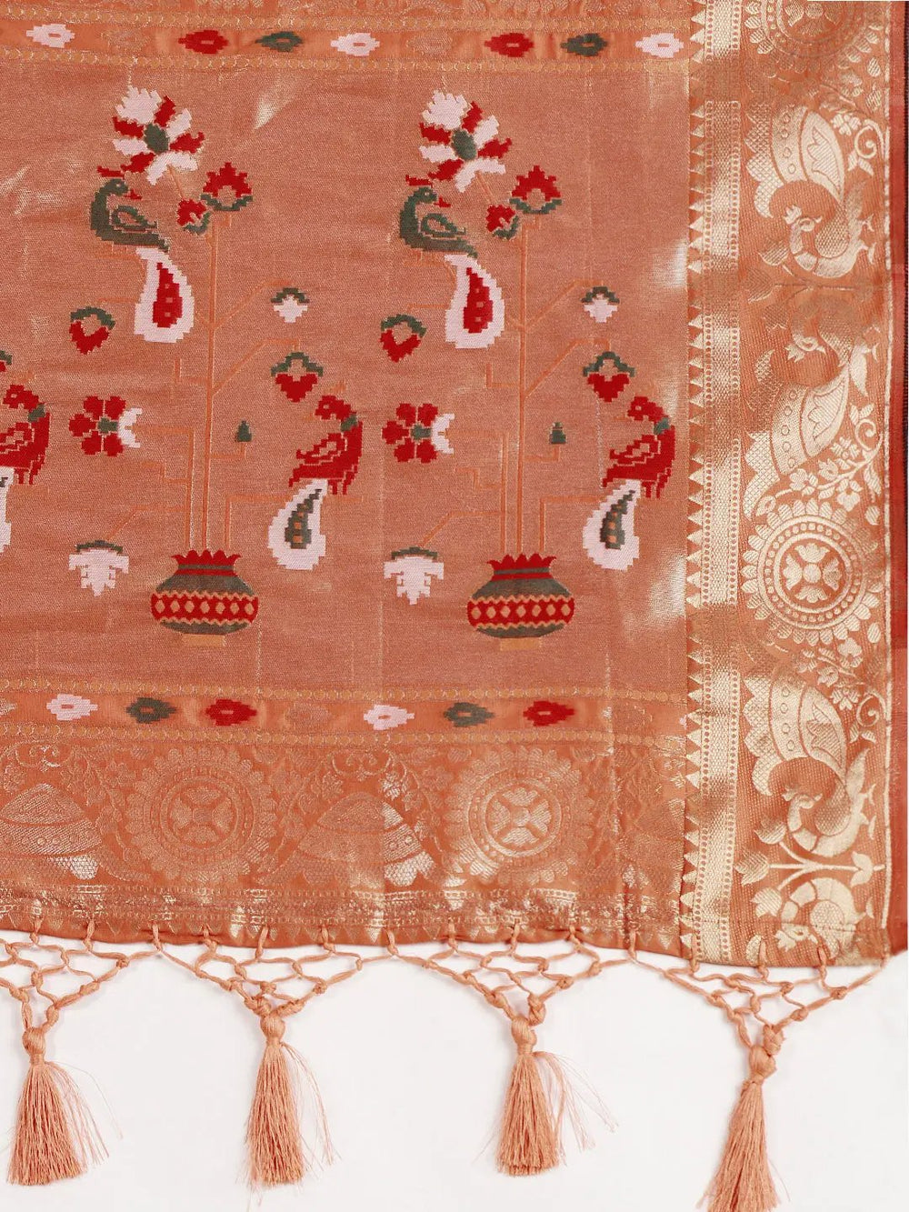  Patola Soft Silk Banarasi Saree With Zari border 
