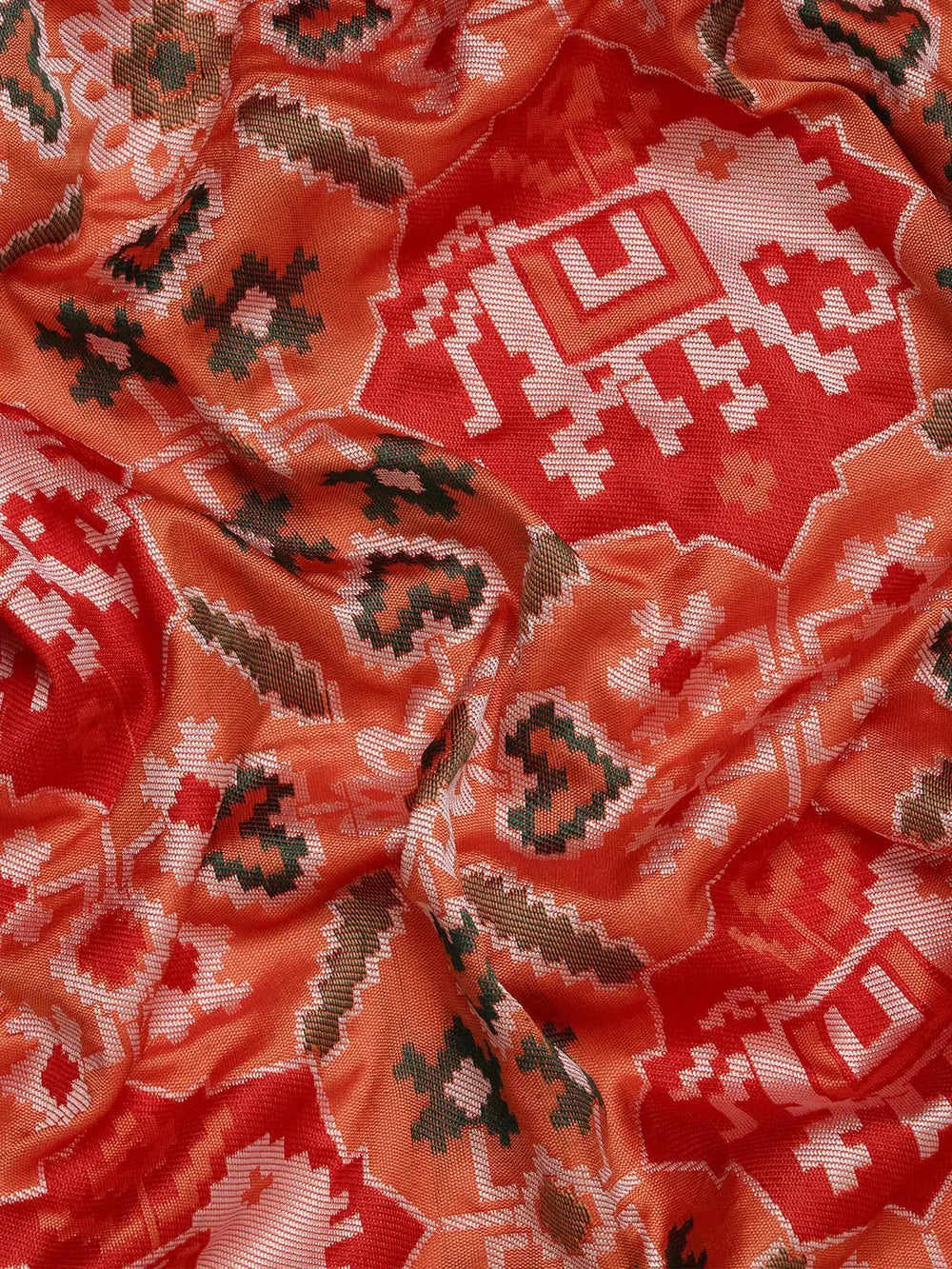  Patola Soft Silk Banarasi Saree With Zari border 
