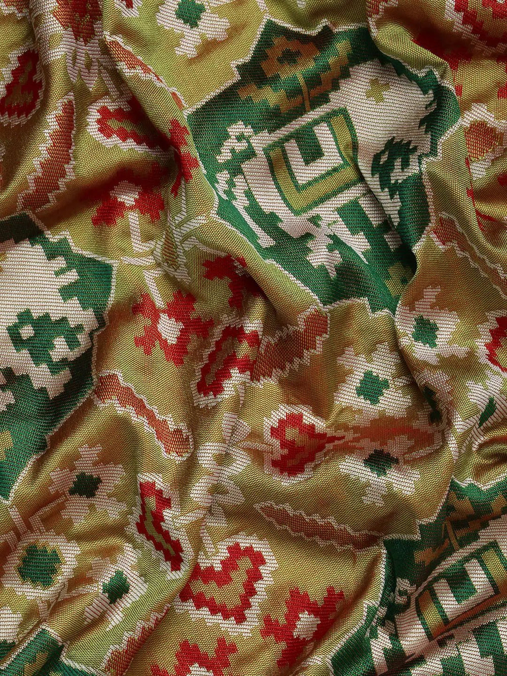 Patola Soft Silk Banarasi Saree With Zari border 