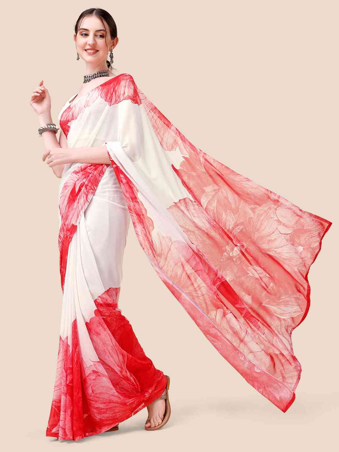 Soft Georgette Bollywood Ombre design  Saree