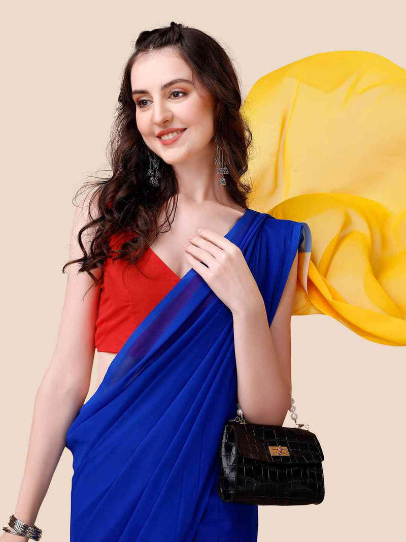 Soft Georgette Bollywood celebrity Wear Saree
