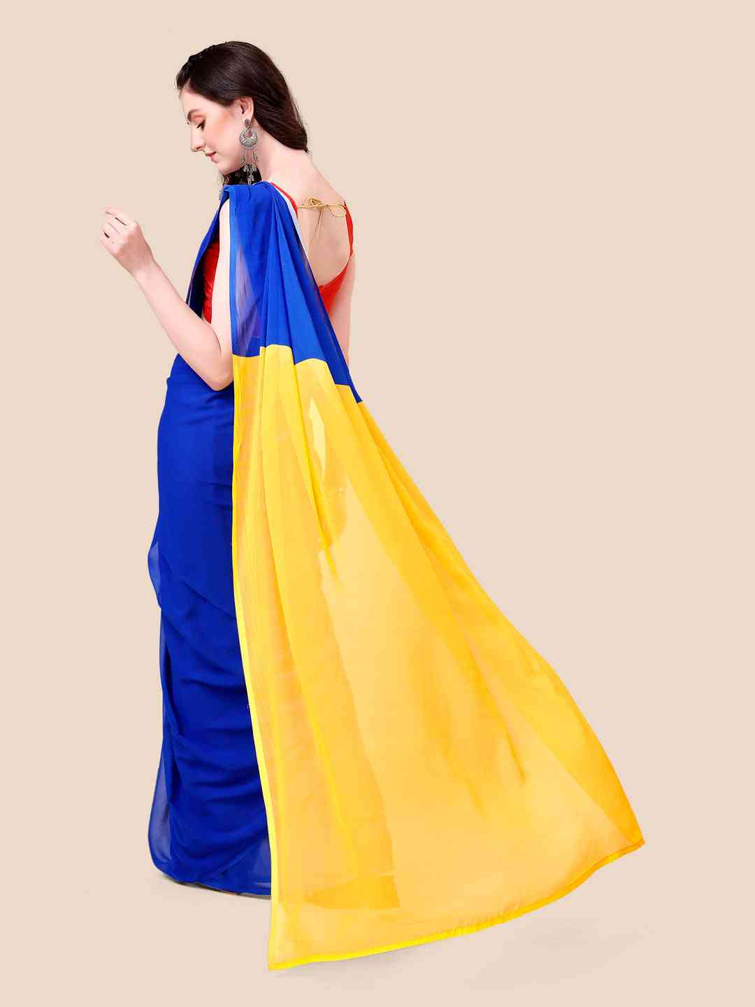 Soft Georgette Bollywood Ombre design  Saree