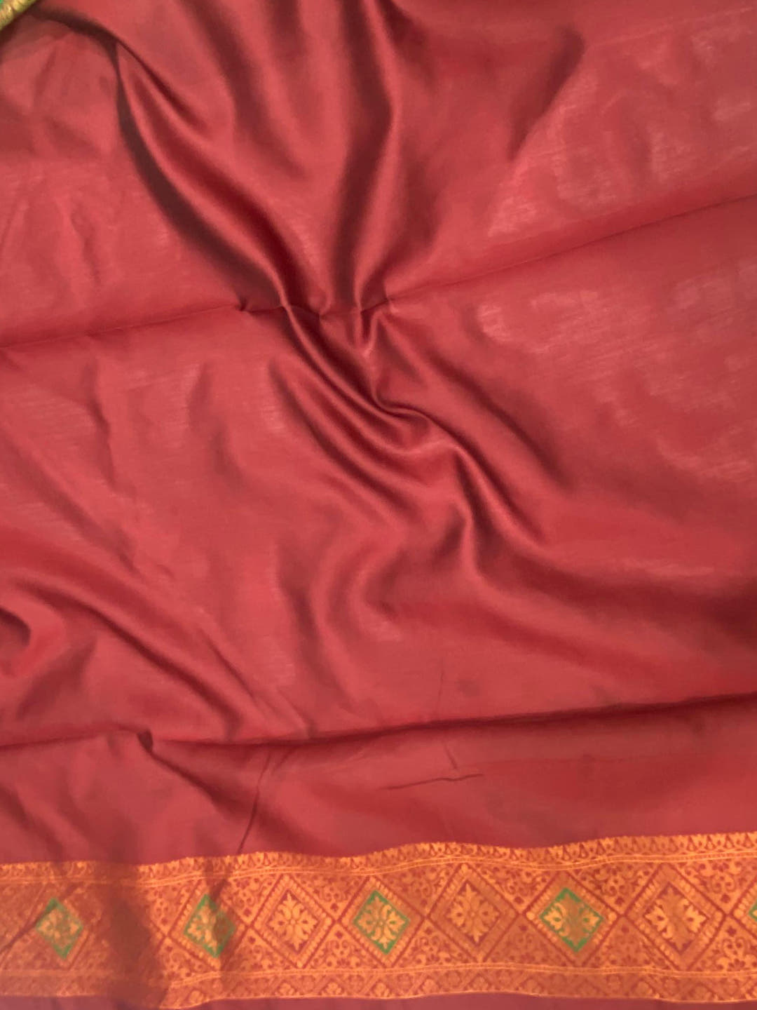 Forest Green Soft Silk Butta Weaving Saree

