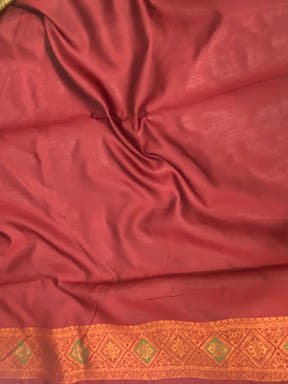 Forest Green Soft Silk Butta Weaving Saree

