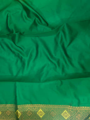 Sage Green Soft Silk Butta Weaving Saree

