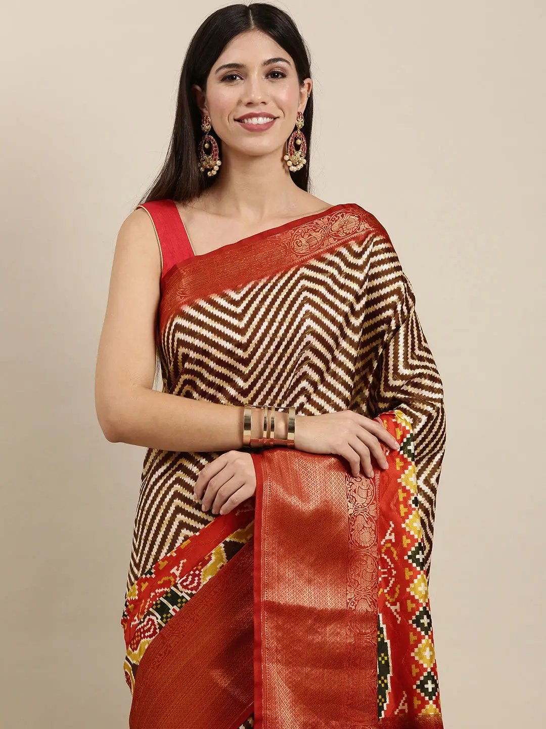  Designer Digital Kalamkari Banarasi Silk Sare