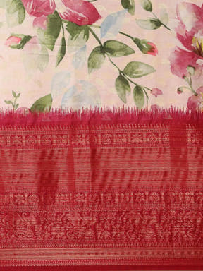  Silk Saree With Digital Kalamkari Print Pattu 