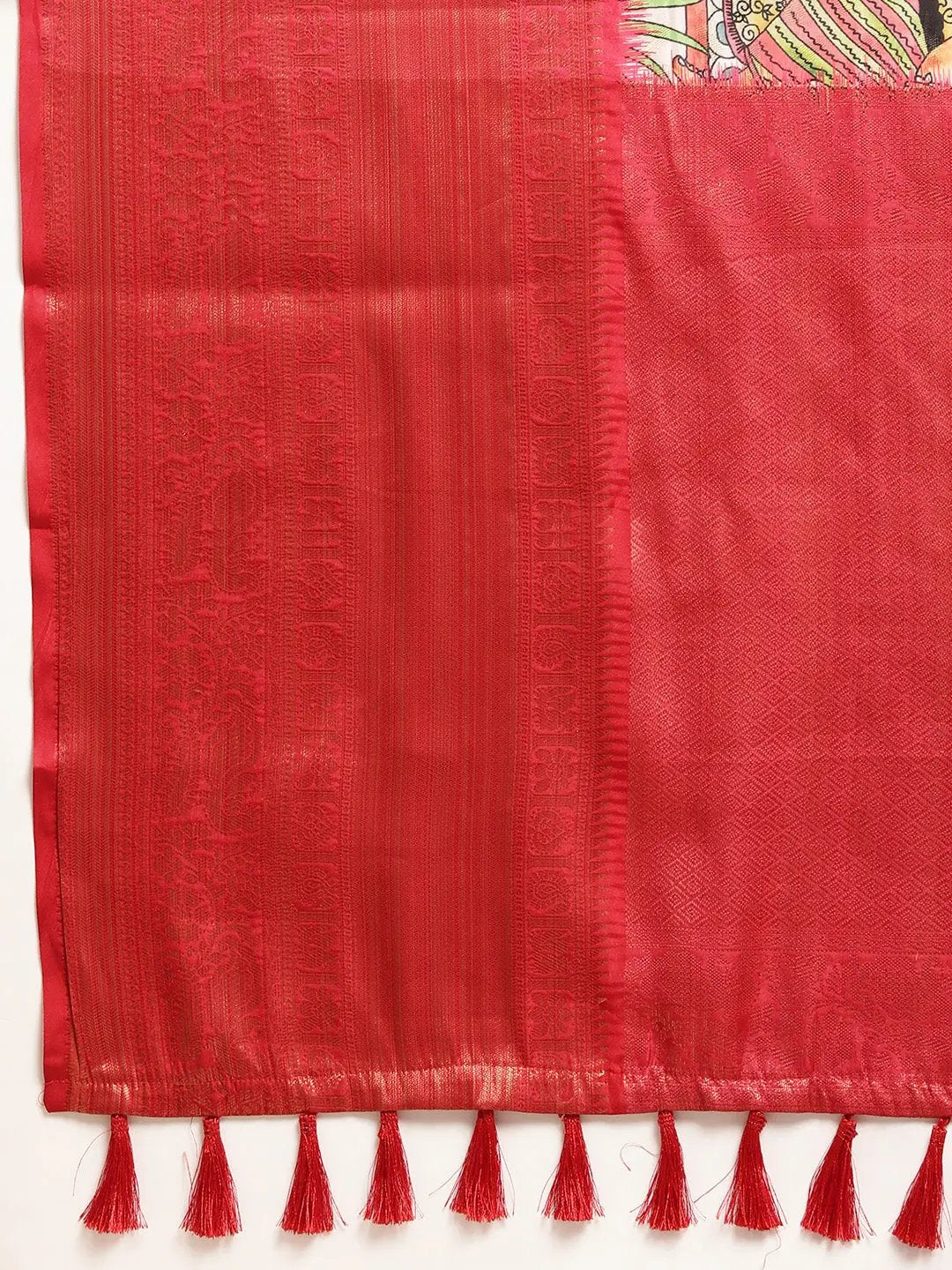 Designer Kalamkari Pattu Banarasi Silk Sarees 