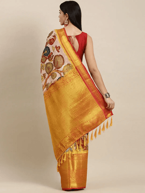  Silk Saree With Digital Kalamkari Print Pattu 