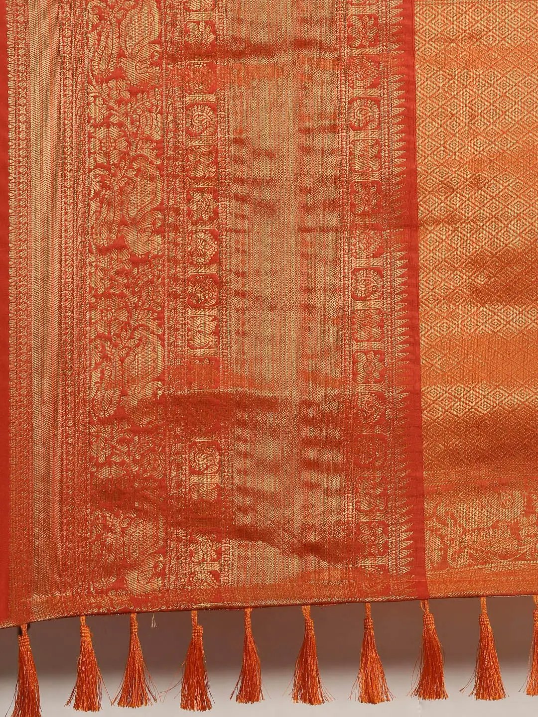 Soft Linen Kalamkari Block Print Sarees